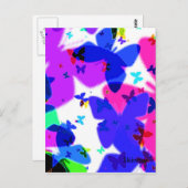 Butterfly Kisses Briefkaart (Voorkant / Achterkant)