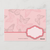 Butterfly Kisses Dank u Briefkaart (Achterkant)