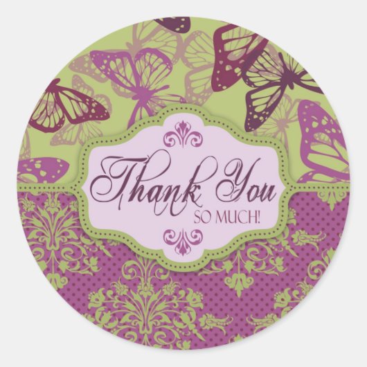 Butterfly Kisses Flirt TY Sticker (Voorkant)