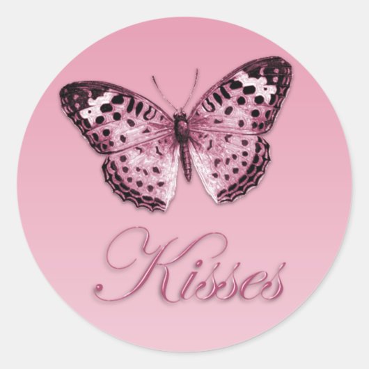 Butterfly Kisses Sticker (Voorkant)