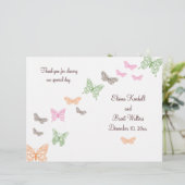 Butterfly Kisses Wedding Programme (Staand voorkant)