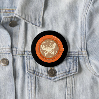 Butterfly Latte Ronde Button 7,6 Cm