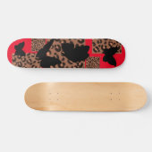 BUTTERFLY LEOPARD/CHEETAH PRINT SKATEBOARD (Horizontaal)