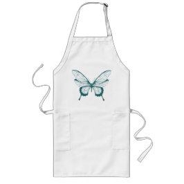 Butterfly Long Apron Lang Schort