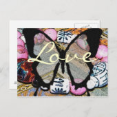 Butterfly Love Briefkaart (Voorkant / Achterkant)