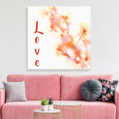 Butterfly Love Canvas Afdruk (Insitu (Woonkamer))