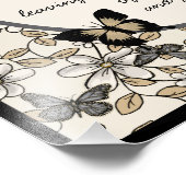 Butterfly LOVE Gedicht Foto Afdruk (Hoek)