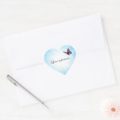Butterfly "LOVE is Forever" Hart Sticker (Envelop)