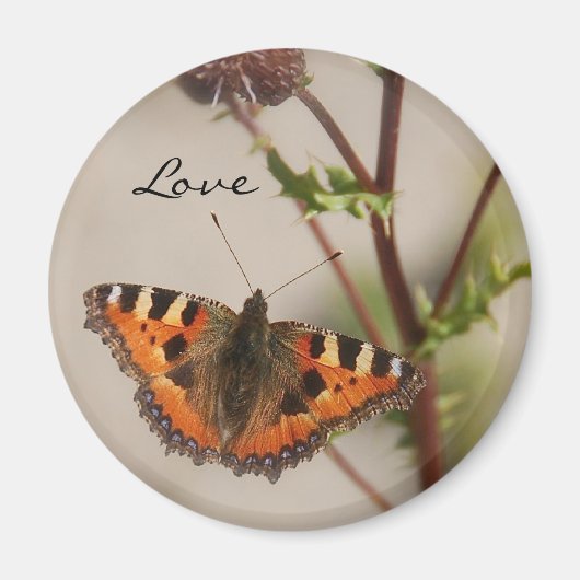 Butterfly Love Magnet Magneet (Voorkant)