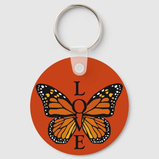 Butterfly Love Sleutelhanger Butterfly Gifts (Voorkant)