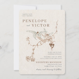 Butterfly Love Wedding Invitation Kaart