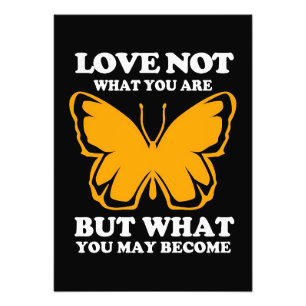 Butterfly Love What you Becker Foto Afdruk