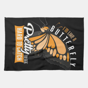 Butterfly Lover ik ben net een vlinder Theedoek