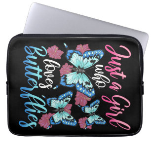 Butterfly Lover is een meisje dat van Butterflies Laptop Sleeve
