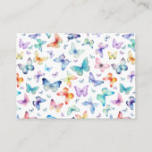 Butterfly Luier Raffle Baby shower Kaart (Achterkant)