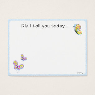 Butterfly Lunch Box Love Note Visitekaartjes