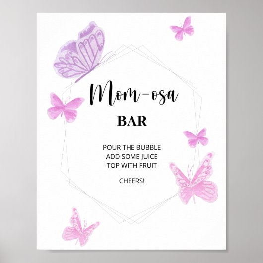 Butterfly \ Ma-osa bar Poster (Voorkant)
