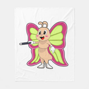 Butterfly Magic Wand Fleece Deken