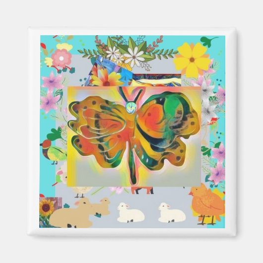 Butterfly Magnet Magneet (Voorkant)