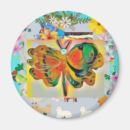 Butterfly Magnet Magneet (Voorkant)