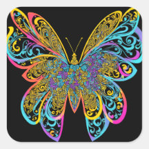 BUTTERFLY MANDALA ART FOR SPIRITUEEL MEDITATION