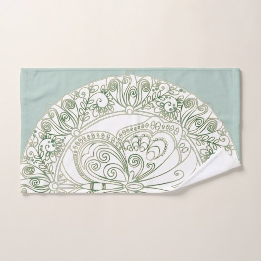 Butterfly Mandala - Bathtowel Set Bad Handdoek (Handdoek)