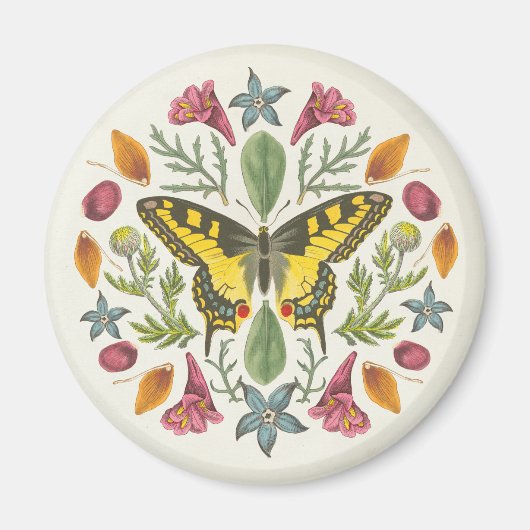 Butterfly Mandala Magneet (Voorkant)