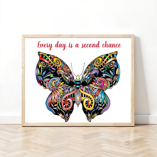 Butterfly Mandala Poster