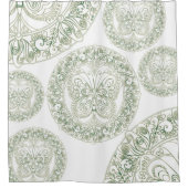 Butterfly Mandala - Shower Curtain Douchegordijn (Voorkant)
