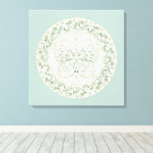 Butterfly Mandala - Wrapped Canvas (Insitu (Houten vloer))