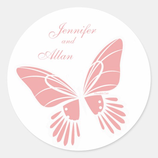 Butterfly Meadow-Stickers Ronde Sticker (Voorkant)