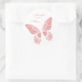 Butterfly Meadow-Stickers Ronde Sticker (Tas)