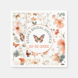 Butterfly Meadow Waterverf CUSTOM Vrijgezellenfees Servet