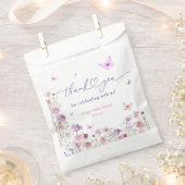 Butterfly Meadow Wildflower Baby shower Dank u Bedankzakje (Geknipt)