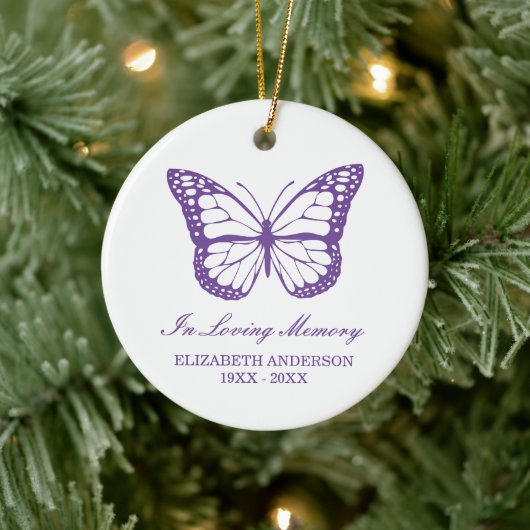 Butterfly Memorial Keramisch Ornament (Boom)