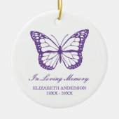 Butterfly Memorial Keramisch Ornament (Voorkant)