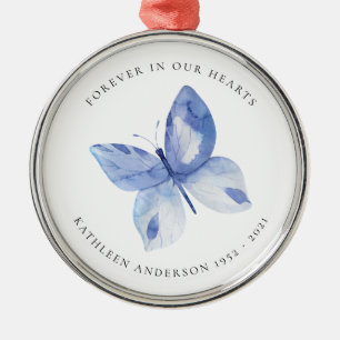 Butterfly Memorial Metalen Ornament