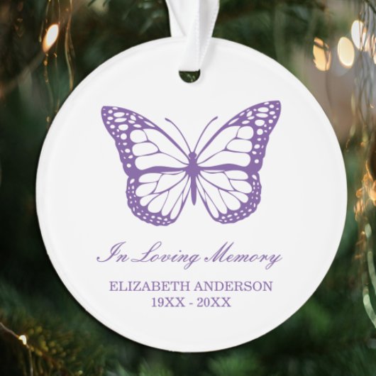 Butterfly Memorial Ornament