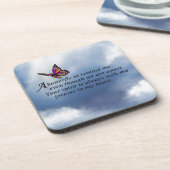 Butterfly Memorial Poem Onderzetter (Linkerzijde)