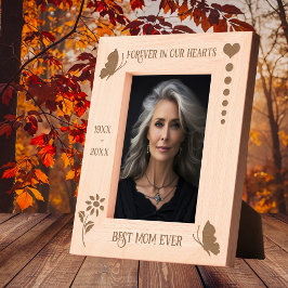 Butterfly Memorial voor altijd in onze harten Foto Gegraveerde Lijstjes