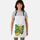 Butterfly met beker koffie schort (Insitu)