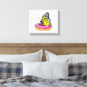 Butterfly met Donut Canvas Afdruk (Insitu (Slaapkamer))