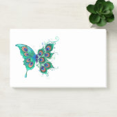 Butterfly met Green Peacock Feathers Post-it® Notes (Kantoor)
