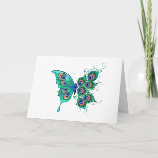 Butterfly met Green Peacock Feathers Programma (Voorkant)