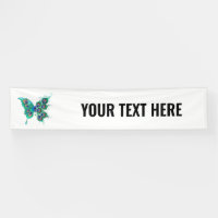 Butterfly met Green Peacock Feathers