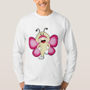 Butterfly met kostuum t-shirt
