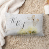 Butterfly met lentemandenbruiloft kussen (Deken)