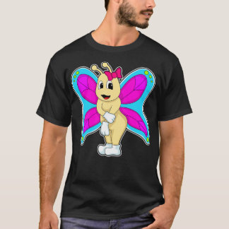 Butterfly met lint t-shirt