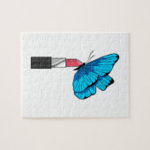 Butterfly met lipstick legpuzzel (Horizontaal)