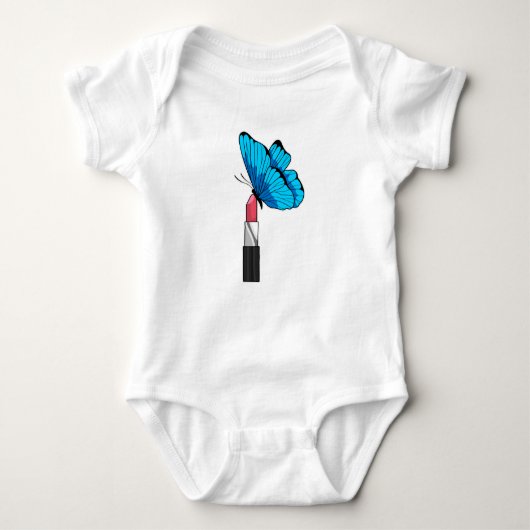 Butterfly met lipstick romper (Voorkant)